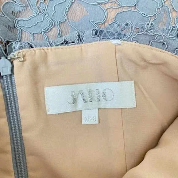 JARLO Adeline all over lace bandeau dress Gray - Picture 13 of 16